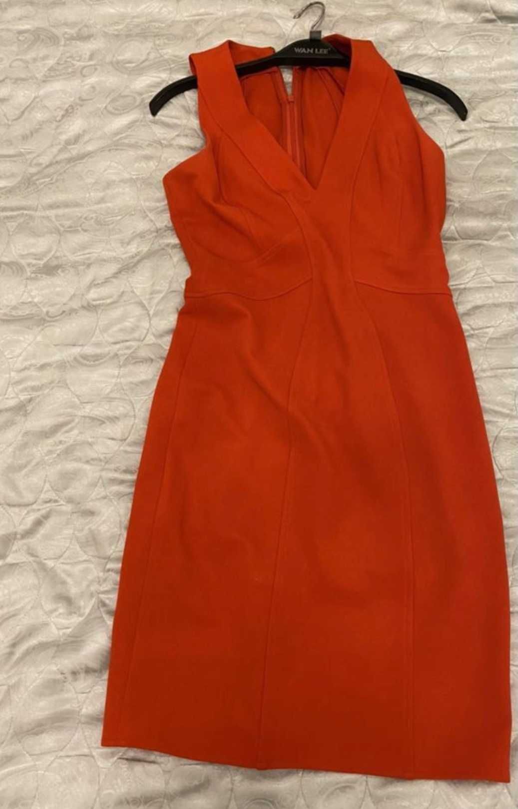 Элегантное платье насыщенного красного цвета Zac Zac Posen р.42-44, S