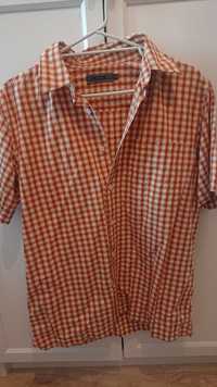 Koszula męska pomarańczowa w kratkę rozmiar M Chevignon
