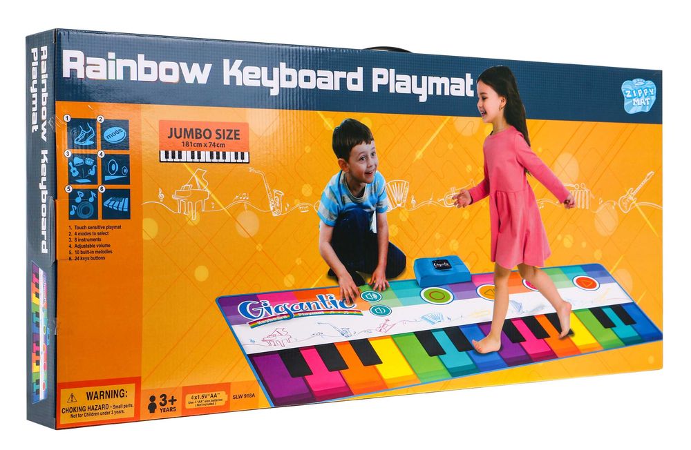 Edukacyjna Mata Muzyczna Pianinko Dla Dzieci Duży Keyboard SLW918A
