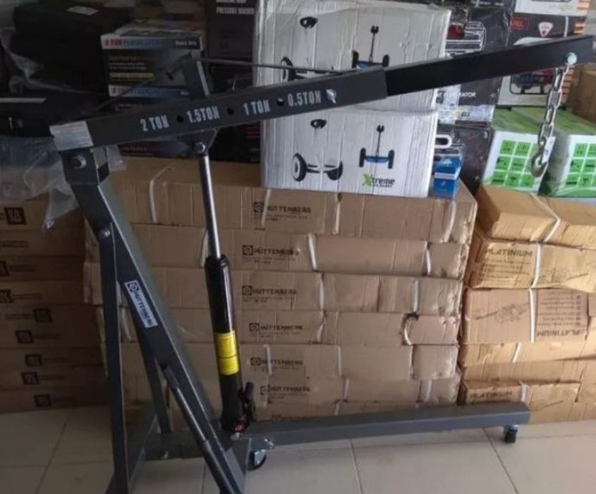 Grua hidraulica para oficina para retirar motores