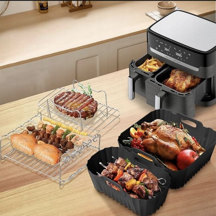 Zestaw akcesoriów do Philips Airfryer Dual Basket – forma silikonowa