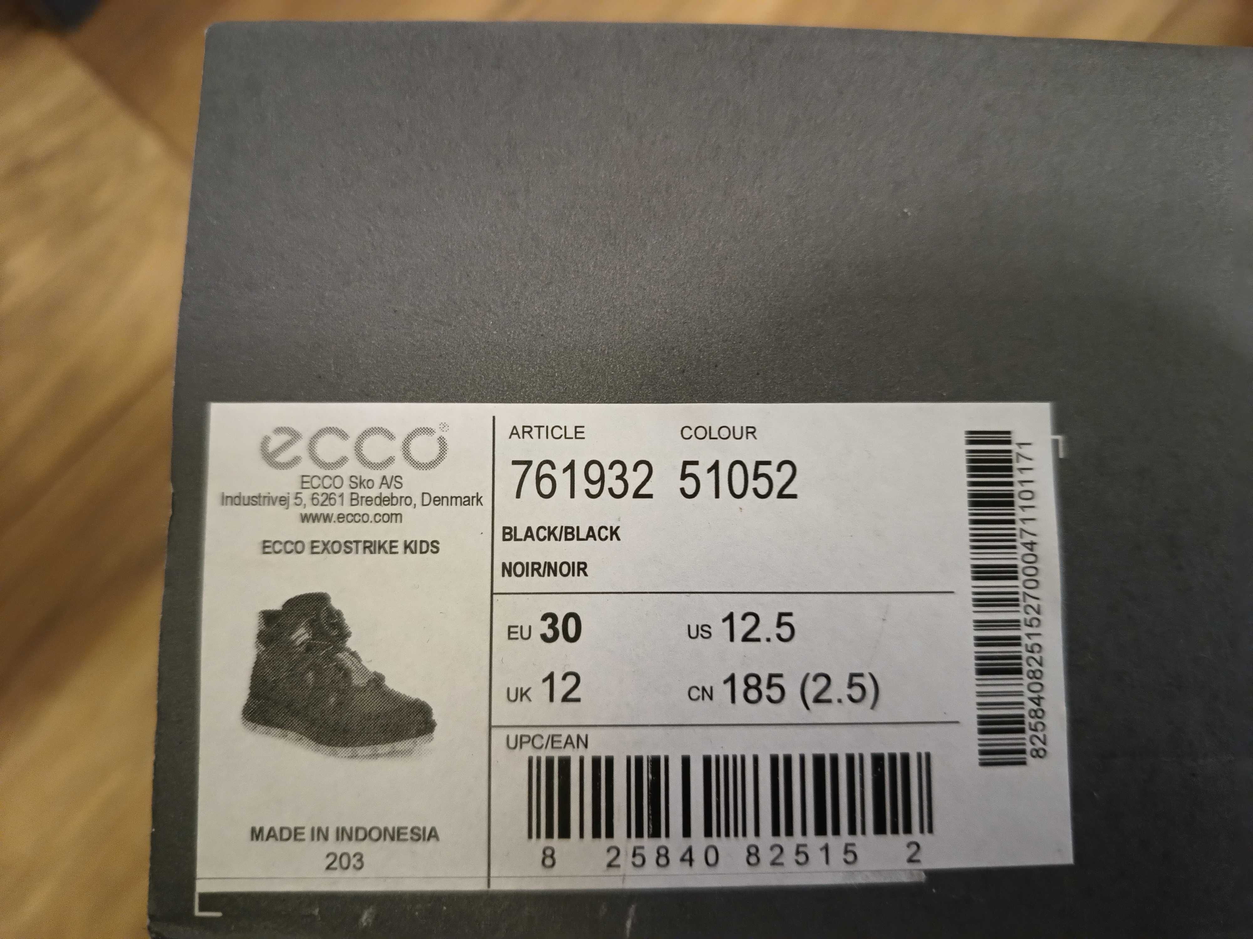 Ecco Exostrike Kids 30 wodoodporne buciki Gore-Tex skóra BOA