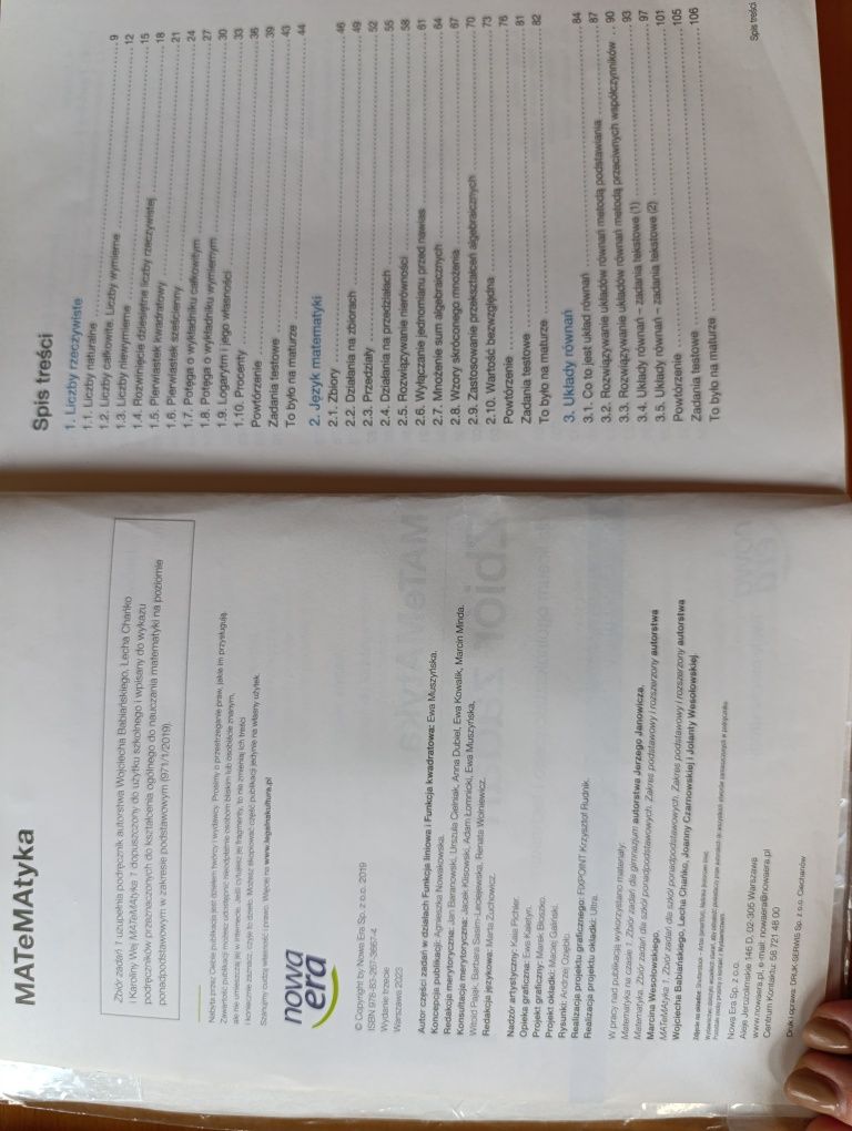 Matematyka podręcznik i zbiór zadań