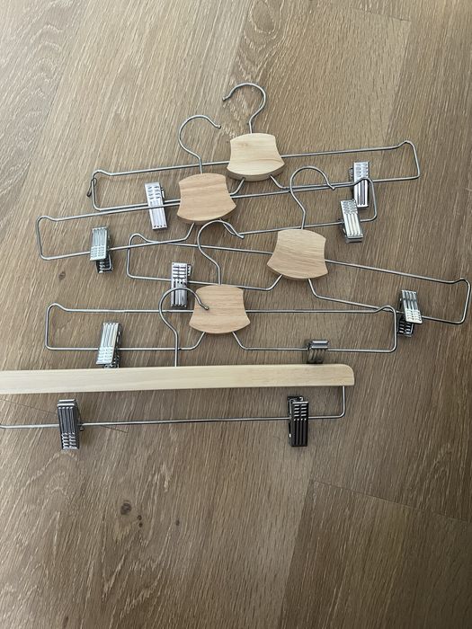 drewniane wieszaki ikea 5 sztuk