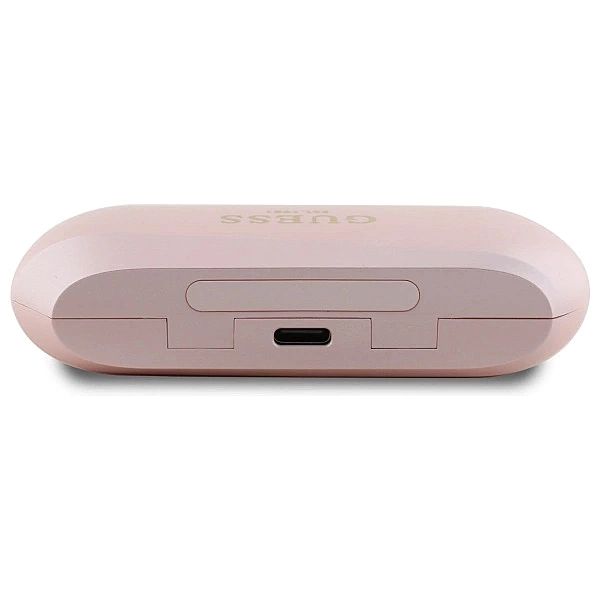 Słuchawki Guess Elongated Metalic Printed Logo Bluetooth TWS + stacja