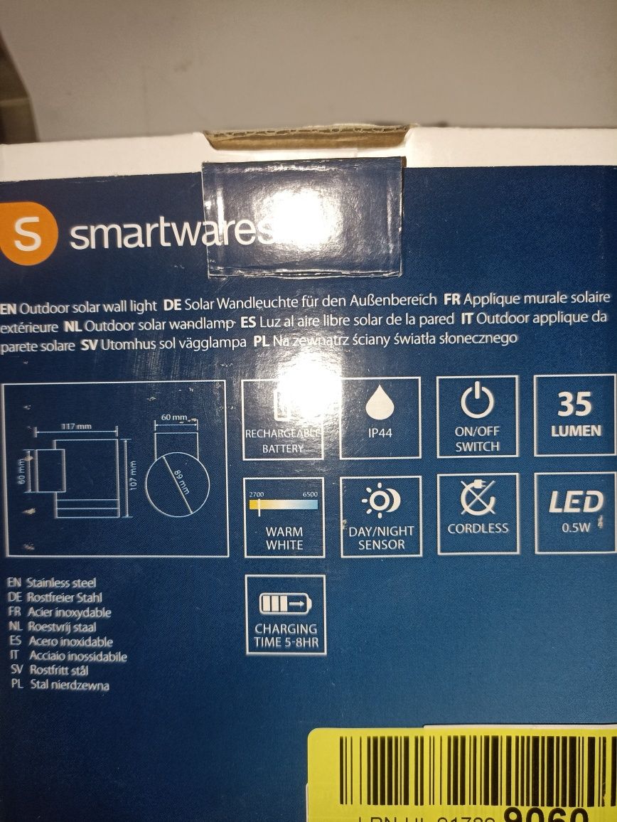 Smartwares lampa LED zewnętrzna solarna