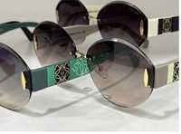 Женские солнцезащитные очки Loewe бежево коричневый градиент касество