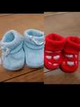 2 pares de Botas de lã para bebé