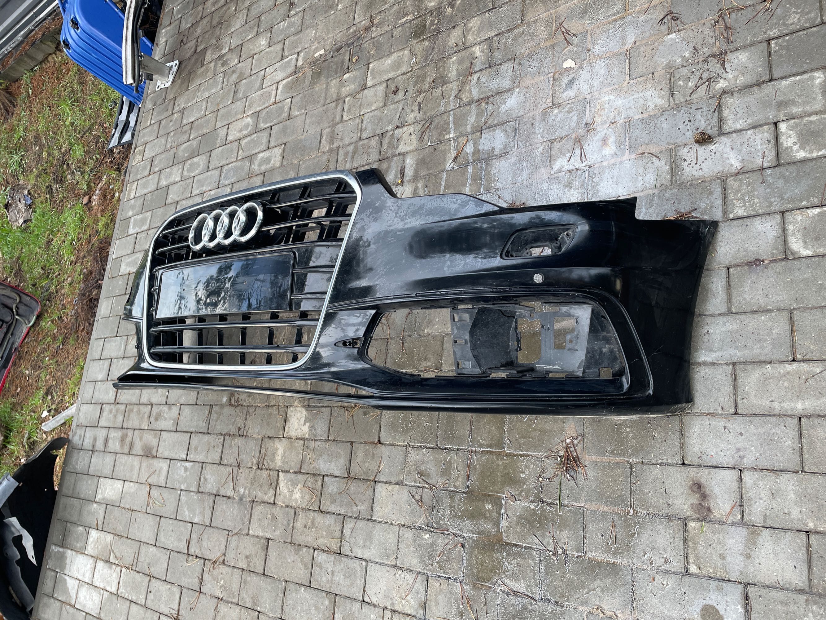 Audi A6 C7 Zderzak S-Line przed lift Atrapa Gril