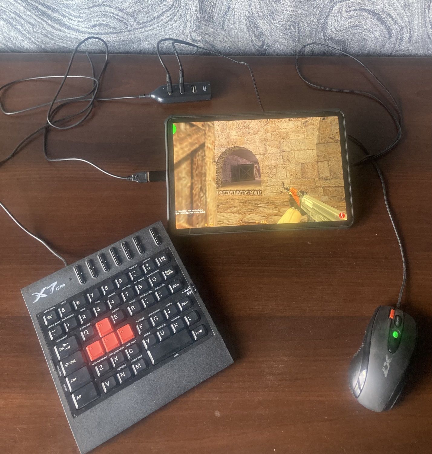 Мышка Х7. Игровая клавиатура Х7 на телефон, планшет, ПК