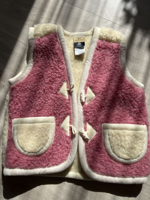 Kamizelka /bezrękawnik wełniana dziecięca Alwero, rozmiar M, Woolmark