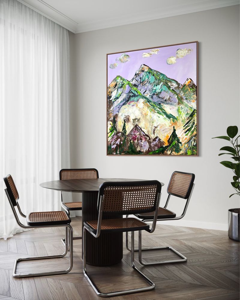 Obraz ręcznie malowany 100x90 cm