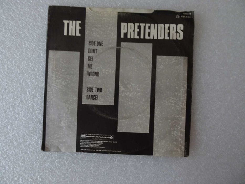 Disco vinil single - The Pretenders - Don't get me wrong
