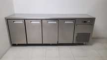 Bancada Inox Refrigerada de 4 Portas NoFrost