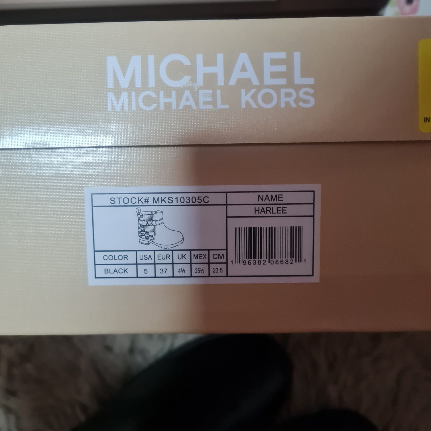 Michael Kors botki harlee buty zimowe sztybety kozaki r. 37 czarne