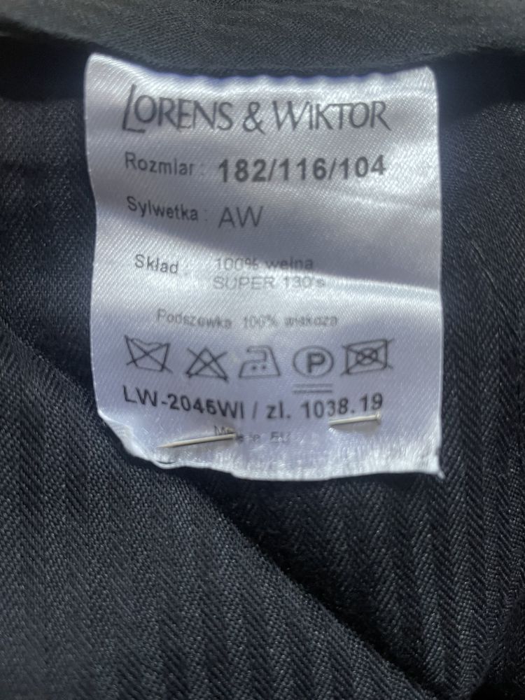 Garnitur Lorens&Wiktor rozm. 182 wełna 100%