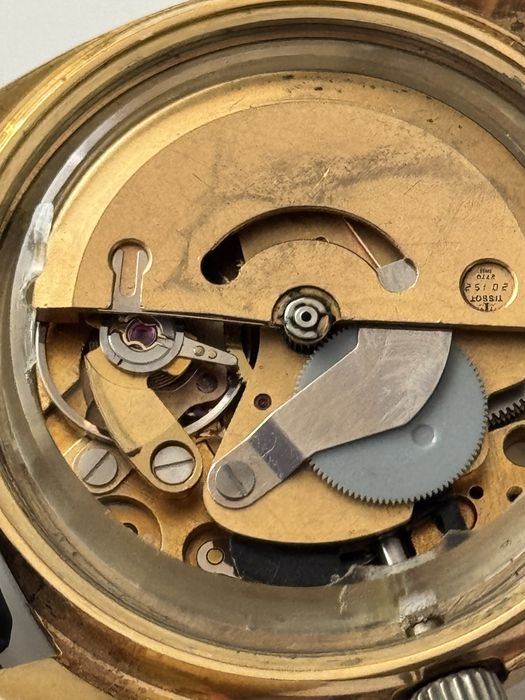 Zegarek męski Tissot Automatic, złocony, duży wymiary 38/42mm