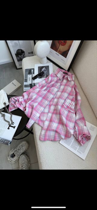 Рубашка miu miu оверсайз