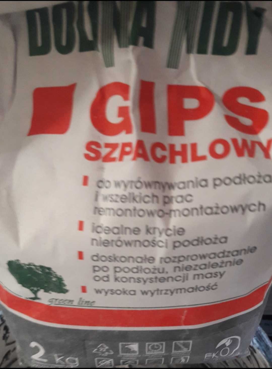Gips szpachlowy , Dolina nidy 2 kg - Rozpoczęty, po terminie , sypki