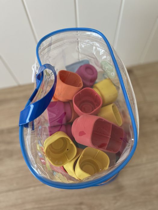 Soft Clemmy clementoni peças macias tipo lego para bebés