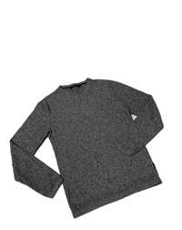 Lekki sweter męski Jack & Jones Premium S 100% bawełny granat melanż