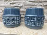 Home&you ceramiczna doniczka z krakelury doniczki 2szt komplet