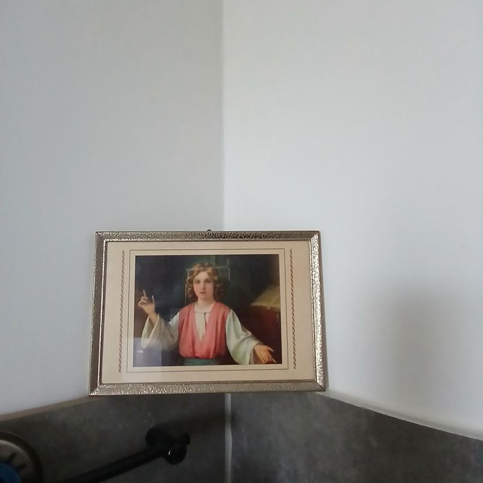 Piękny wydruk religijny w pięknej ramie.