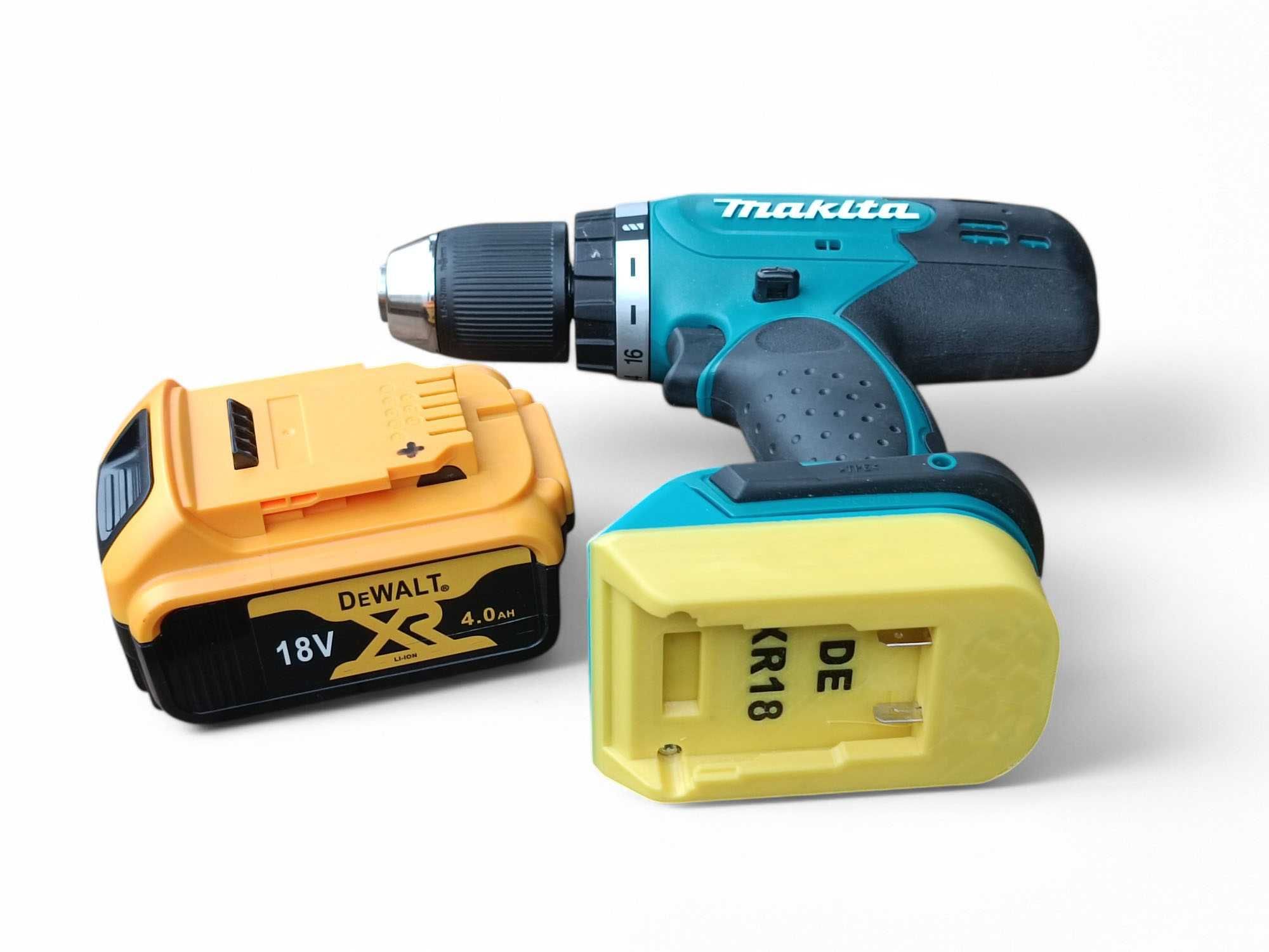 Adapter narzędzi Makita na baterie DeWalt