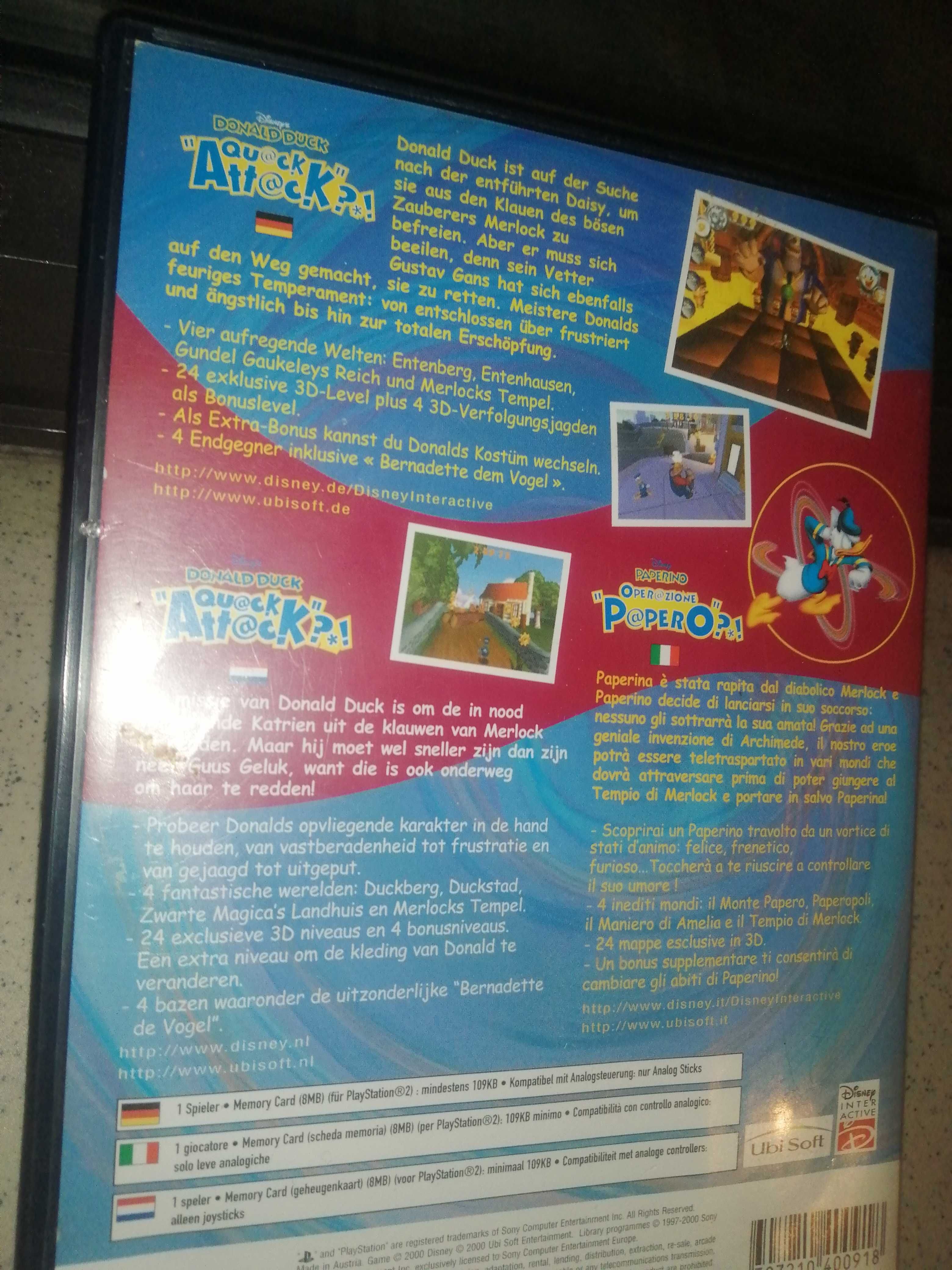 Ps2 Disney's Donald Duck Quack Attack
