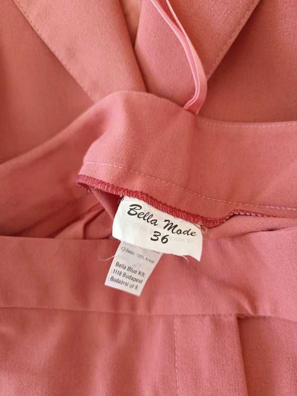 komplet vintage garnitur żakiet spodnie marynarka 356 S morelowy