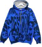 SICK MIND custom bluza kangurka z kapturem L stret art unikat graffiti