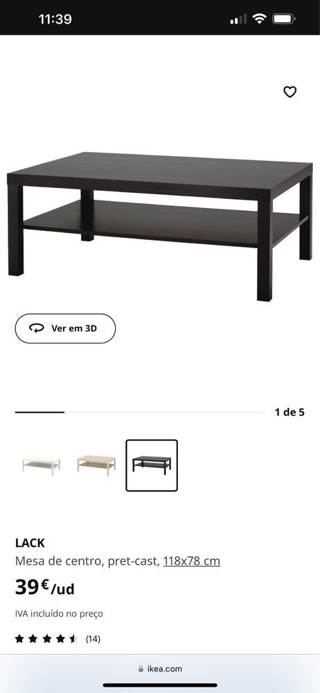 Mesa de centro IKEA