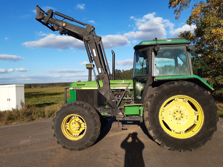 John deere ciagnik 3650 4x4 tur ładowacz czołowy ZAMIENIE