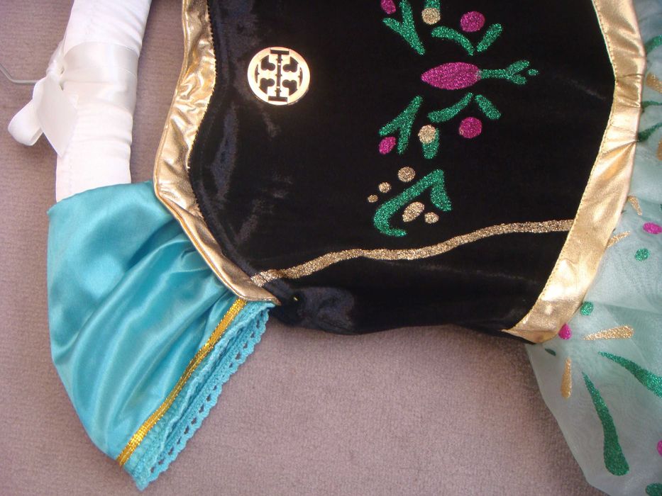 PIĘKNY strój przebranie księżniczka Anna kraina lodu frozen 116 / 122