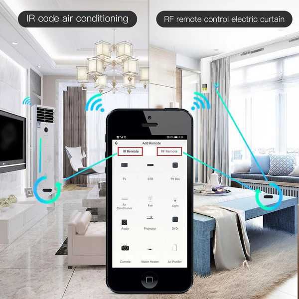 MOES - Controlador IR+RF remoto inteligente