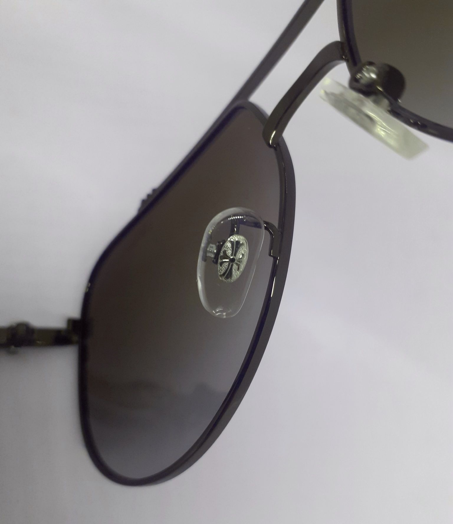 Chrome Hearts стильные мужские очки капли коричневые градиент поляриз