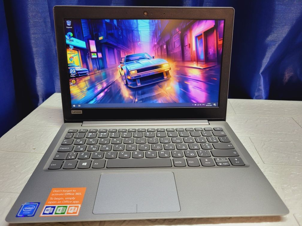 Lenovo ideapad 12" Intel N3450 4×2.1GHz/4DdR4/Ssd32+128/UHD500/Akb5-10