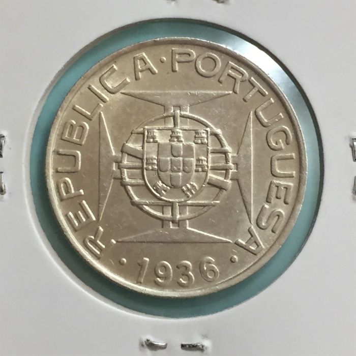 moeda 10 escudos 1936 - Moçambique - prata