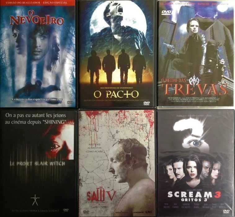 36 DVDs - TERROR - Raros - Muito Bom  Estado