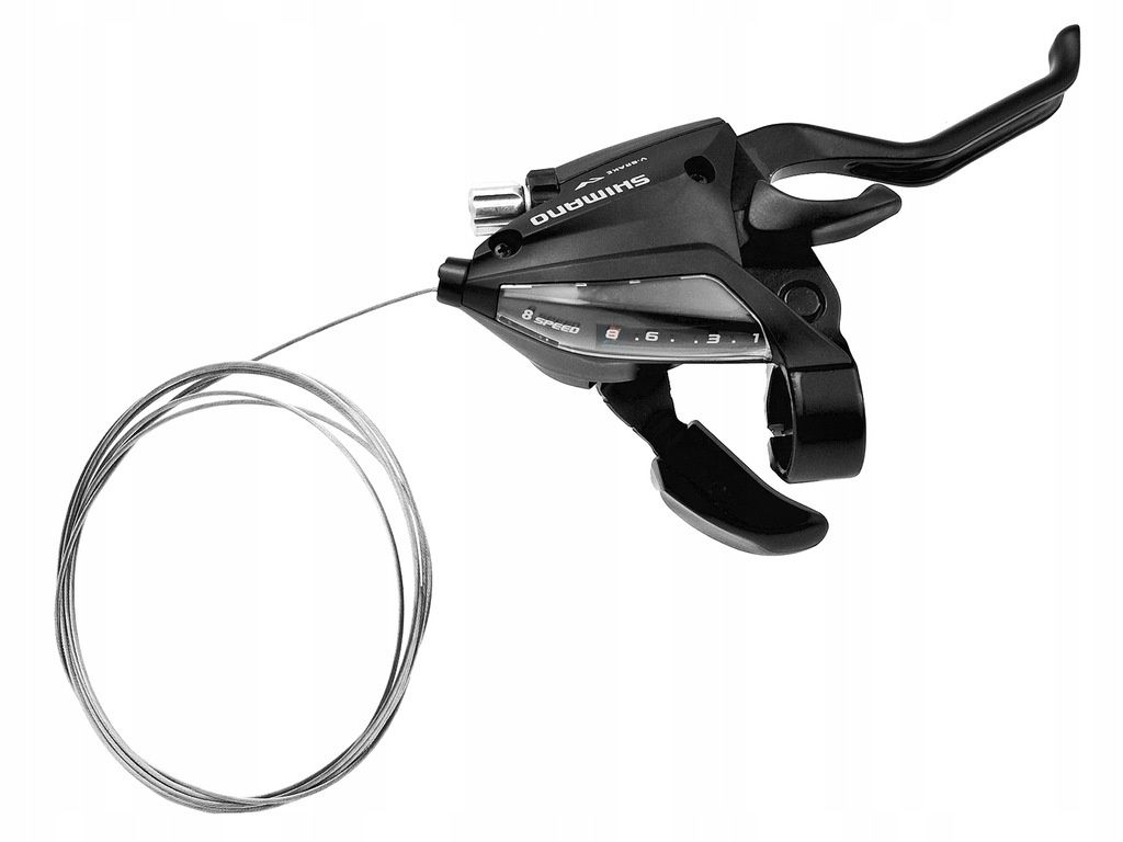 SHIMANO klamkomanetki ST- EF500 3x8 komplet BLACK