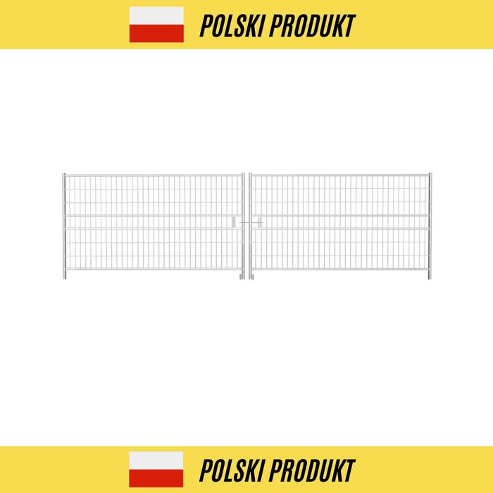 Brama tymczasowa 2- skrzydłowa 7m (2 x 3,5m) ogrodzenie