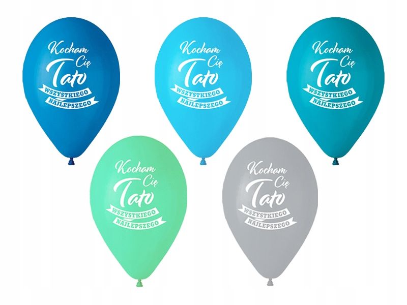 balony gemar kocham cię tato mix 13" 5 szt.