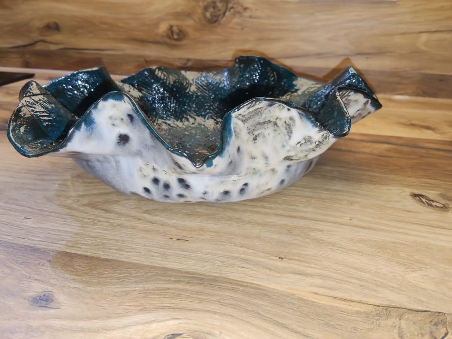 Niepowtarzalna,  dekoracyjna waza ceramiczna