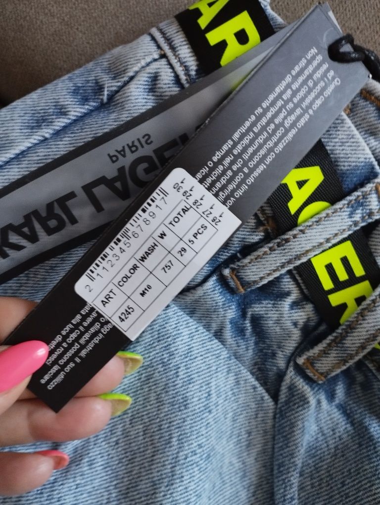 Spodnie jeans Karl Lagerfeld Alladyny boyfriend  nowe  29/3