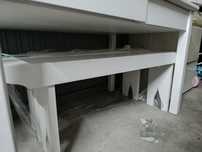 Bancos lacado em branco