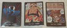 3 cartas one piece tcg - don