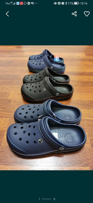 Klapki Męskie Typu Kroksy Lekkie Wygodne