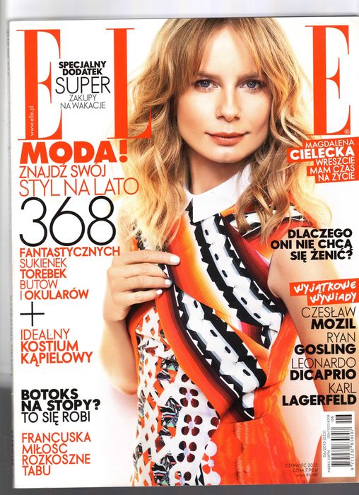 ELLE 06/2013 Magdalena Cielecka, Francuska miłość