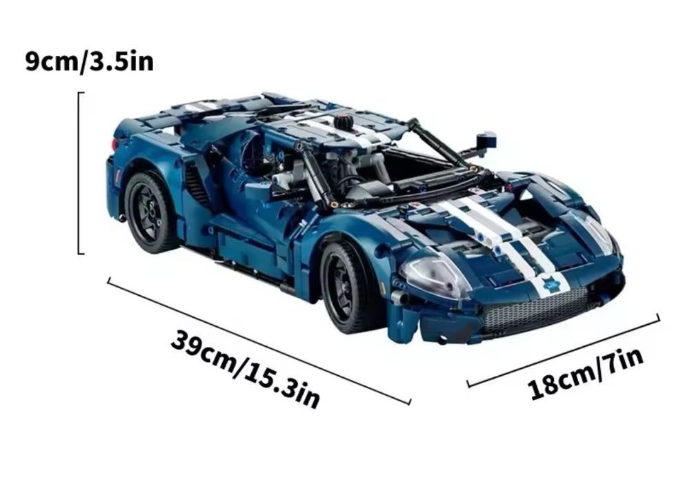 Nowe Klocki Technic Ford GT na wzór 42154 (Nie Lego)