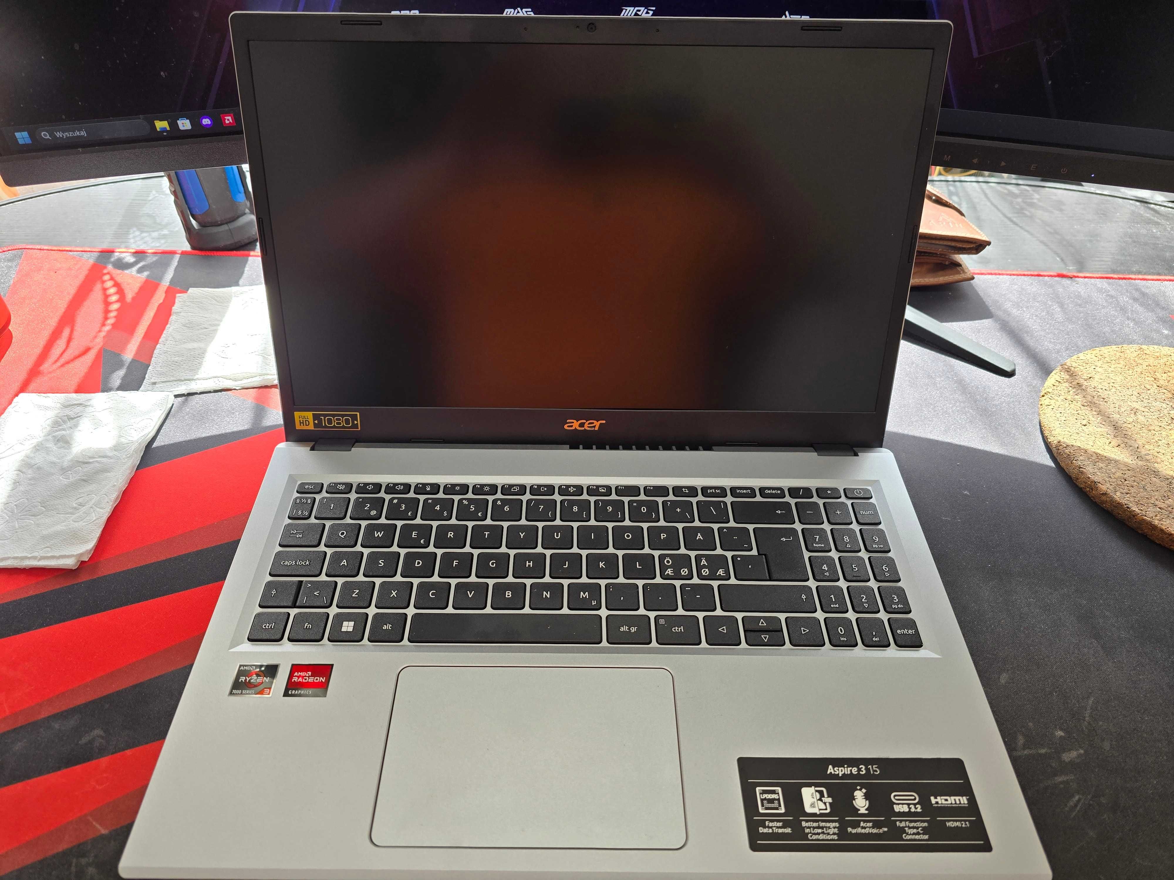 Acer Aspire 3 15, nowy, gwarancja !!!